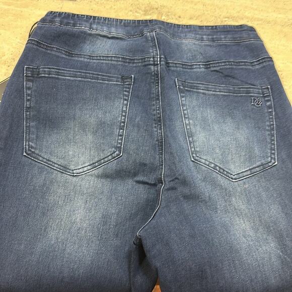 DG2‎ by Diane Gilman New Classic Stretch Split Hem Pull-On Capri Indigo XS - Picture 5 of 10